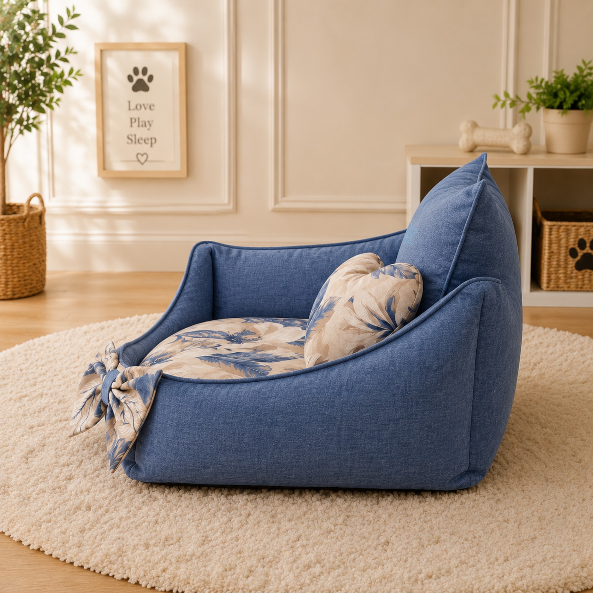 Cuccia per Cani Personalizzabile Cotone - Nome Ricamato